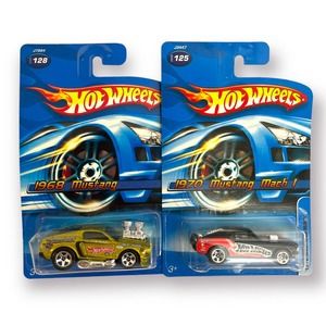 Hot Wheels 1968 Mustang #128 Shaker 5SP + 1970 mustang Mach 1 NOC